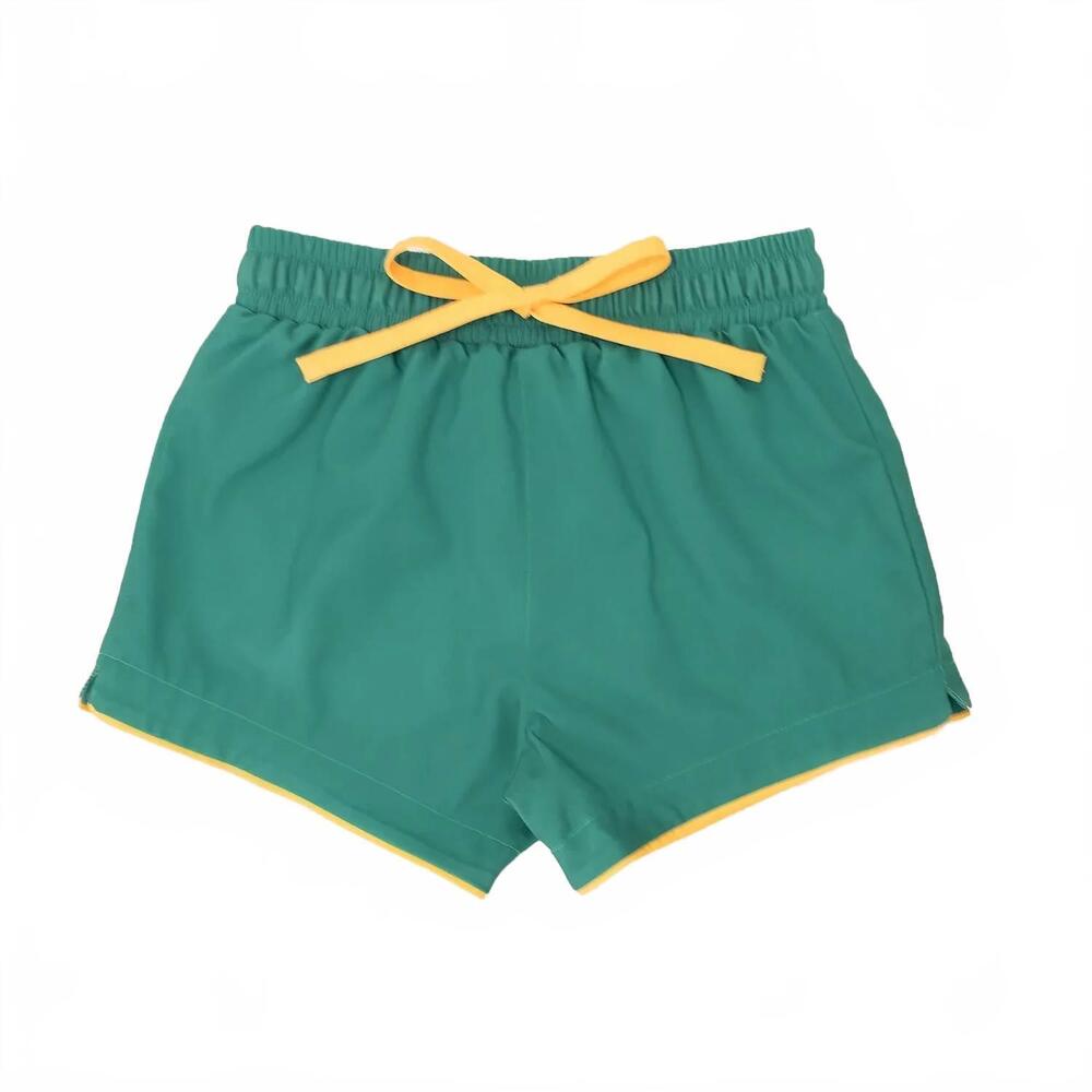 NEW SAINT IDA kid's hamptons swim shorts in green